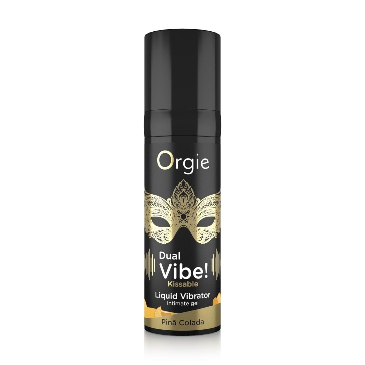 Orgie Dual Vibe! Pinã Colada Liquid Vibrator 15 ml, slíbatelný stimulační gel s vibračním efektem