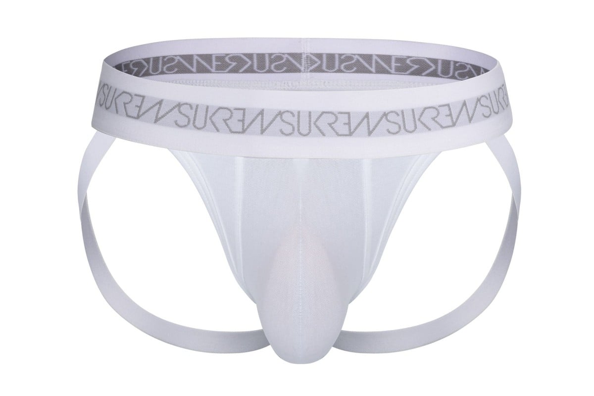 Jocksy Sukrew White Jockstrap XL, pánské bílé jocksy