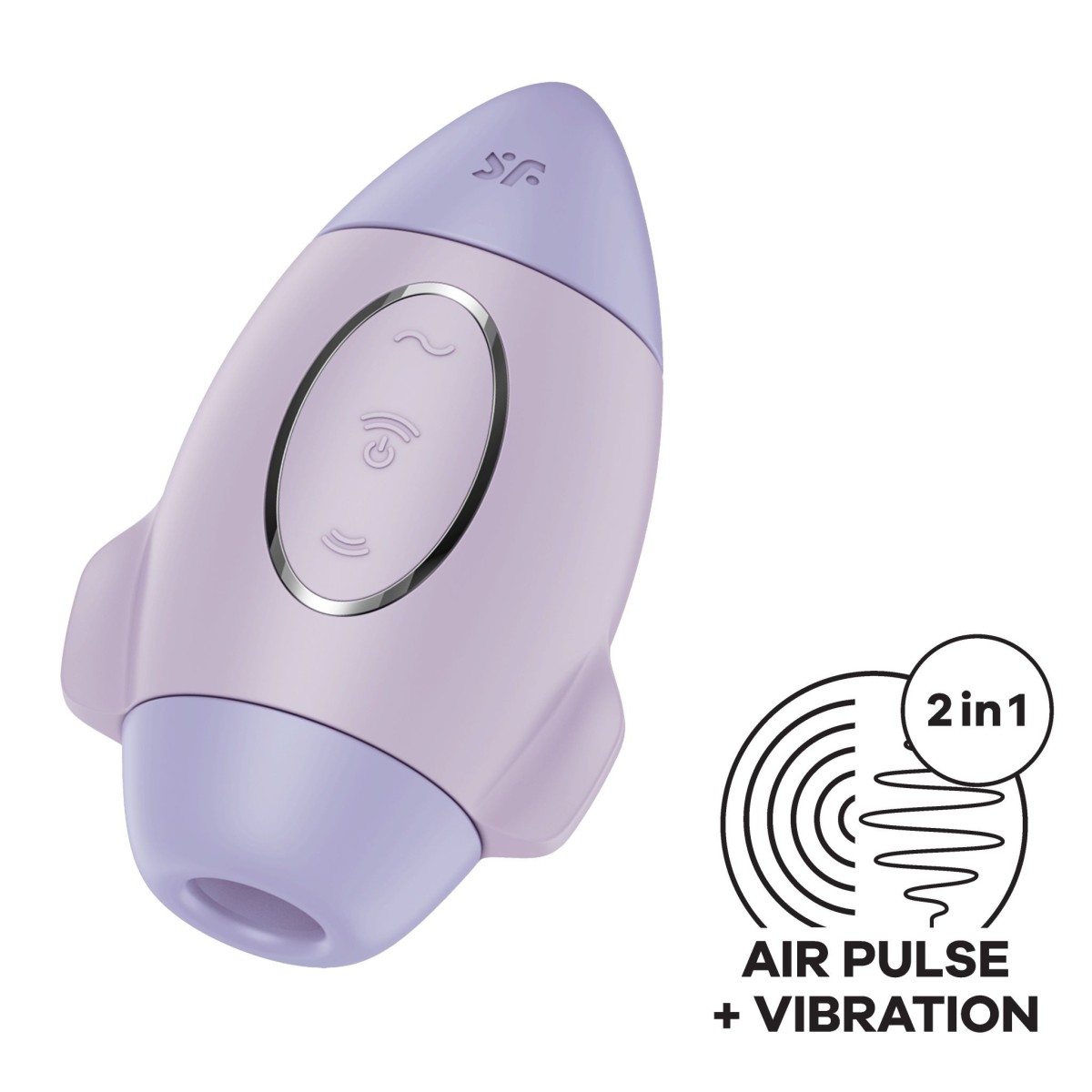 Stimulátor klitorisu Satisfyer Mission Control fialový, vibrační tlakový stimulátor