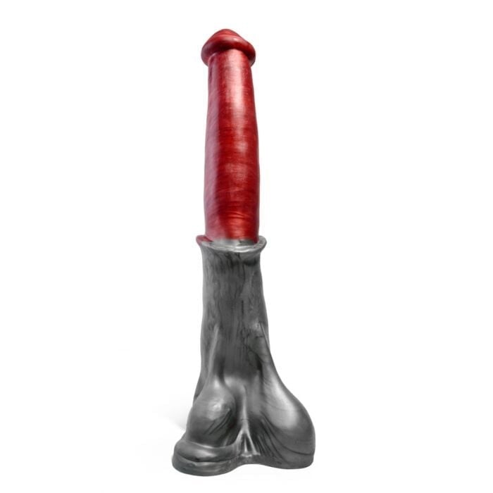 Sinnovator Stallion Horse Platinum Silicone Dildo 16 Inches, prémiové silikonové dildo s Vac-U-Lock 46 x 7,6 cm