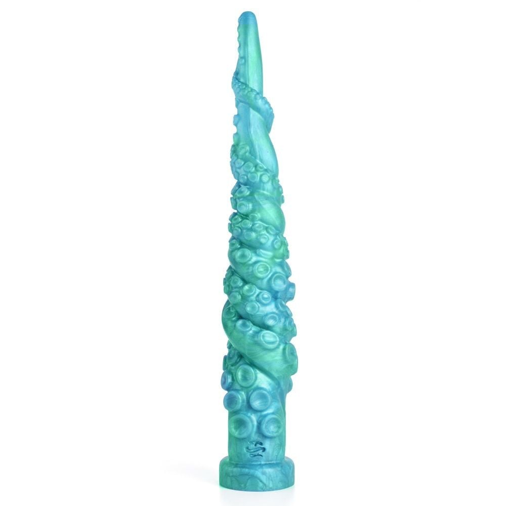 Sinnovator Kraken Double Tentacle Depth Training Platinum Silicone Dildo 23.5 Inches, prémiové silikonové dildo s Vac-U-Lock 66 x 2–8,1 cm