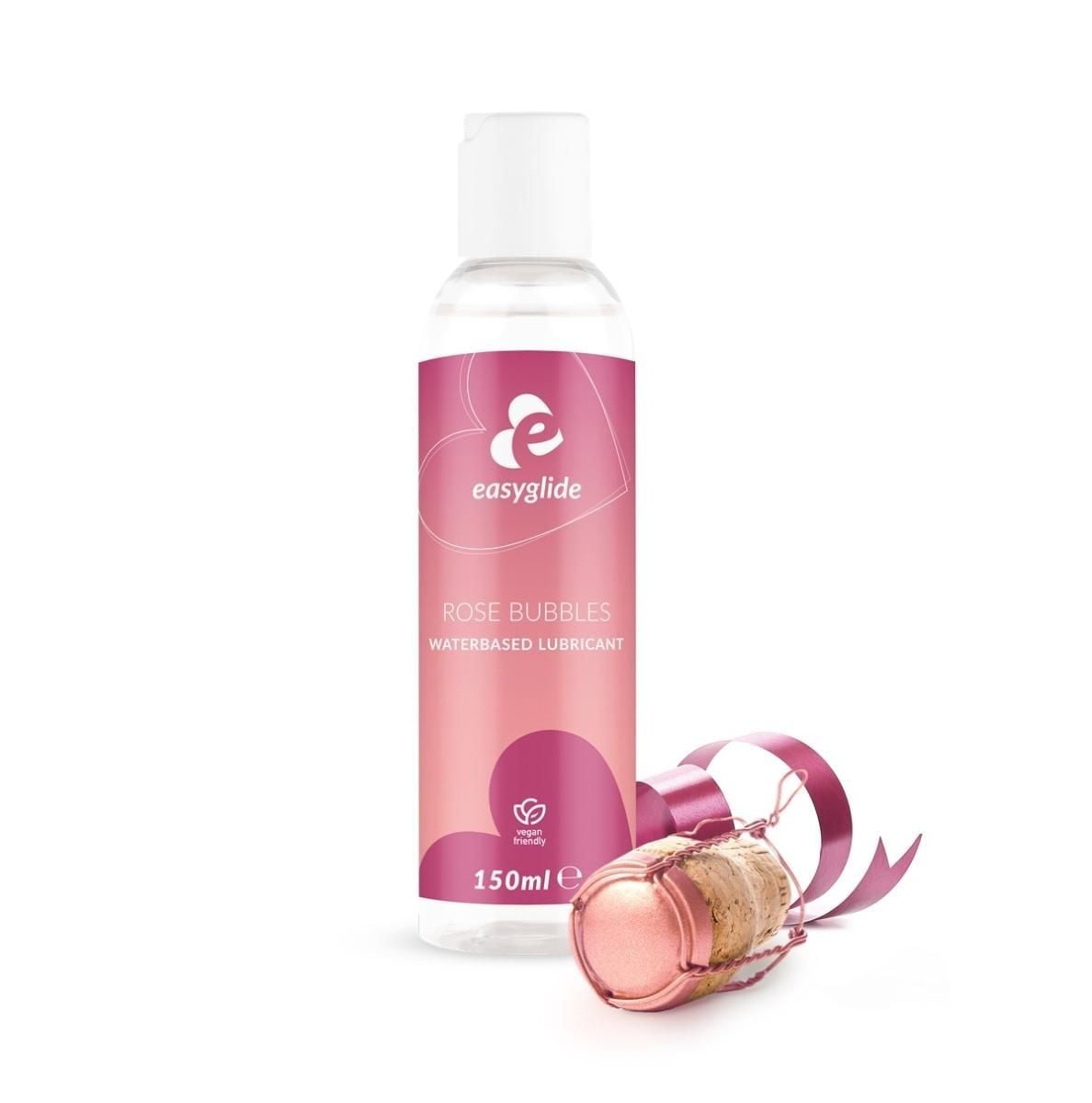 EasyGlide Rosé Bubbles Waterbased Lubricant 150 ml, lubrikant na vodní bázi s příchutí růžového šampaňského