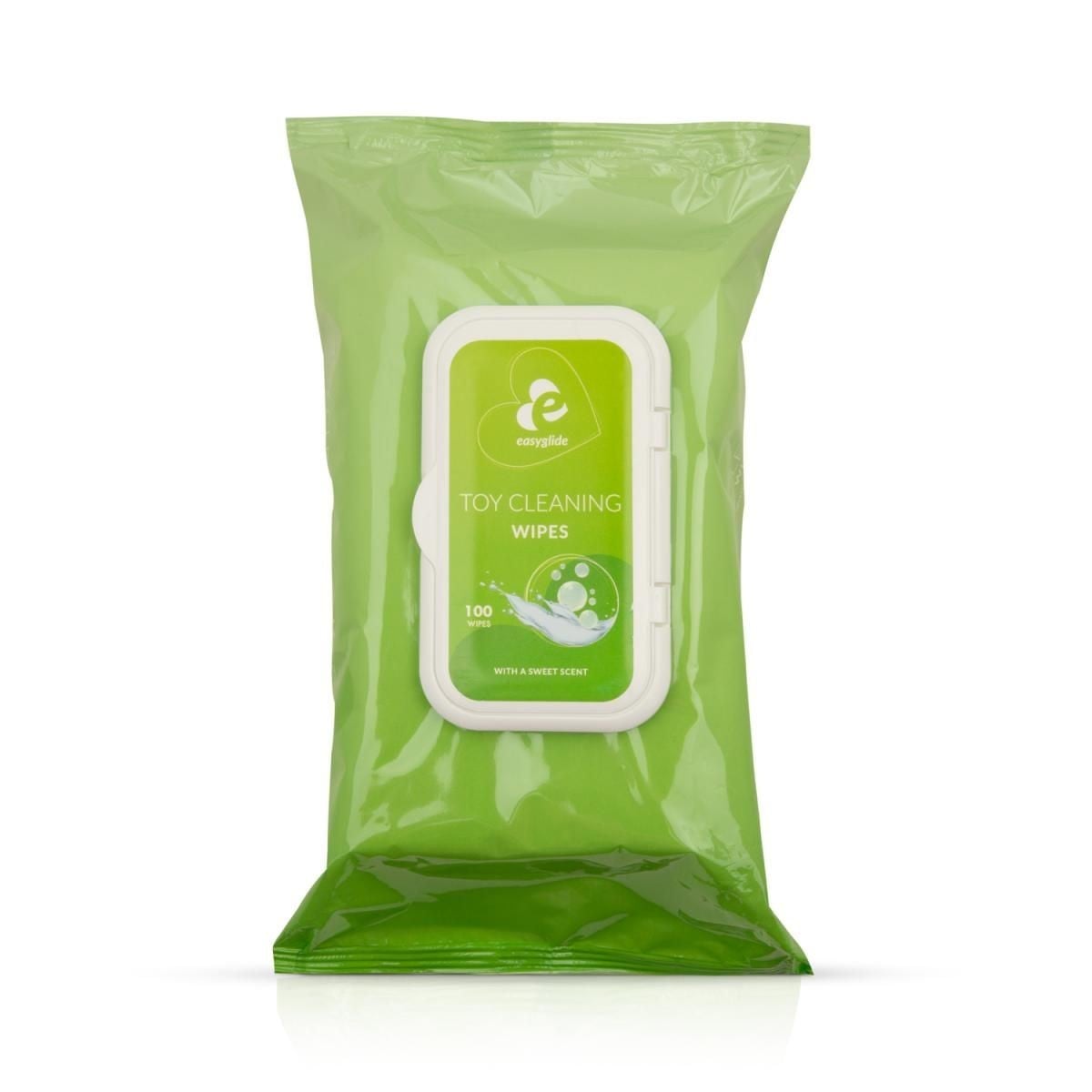 EasyGlide Toy Cleaning Wipes 100 pcs, vlhčené ubrousky k čištění erotických pomůcek