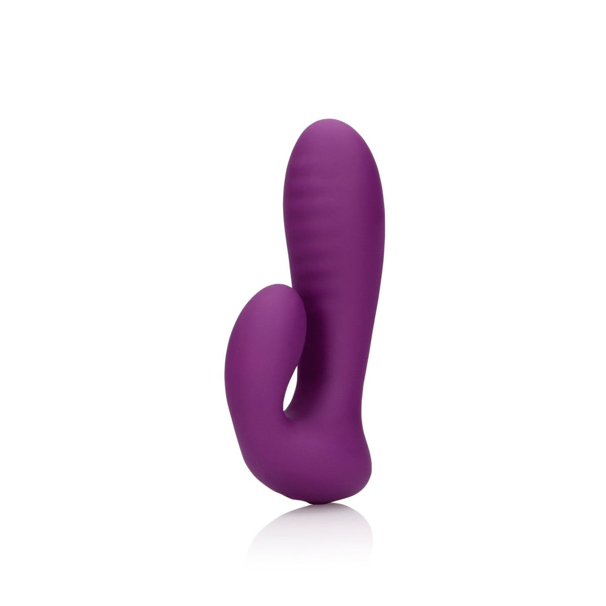 Shots Loveline Ultra Soft Silicone G-Spot Vibrator Orchidee Purple, silikonový vibrátor na bod G a klitoris 13 x 3,5 cm
