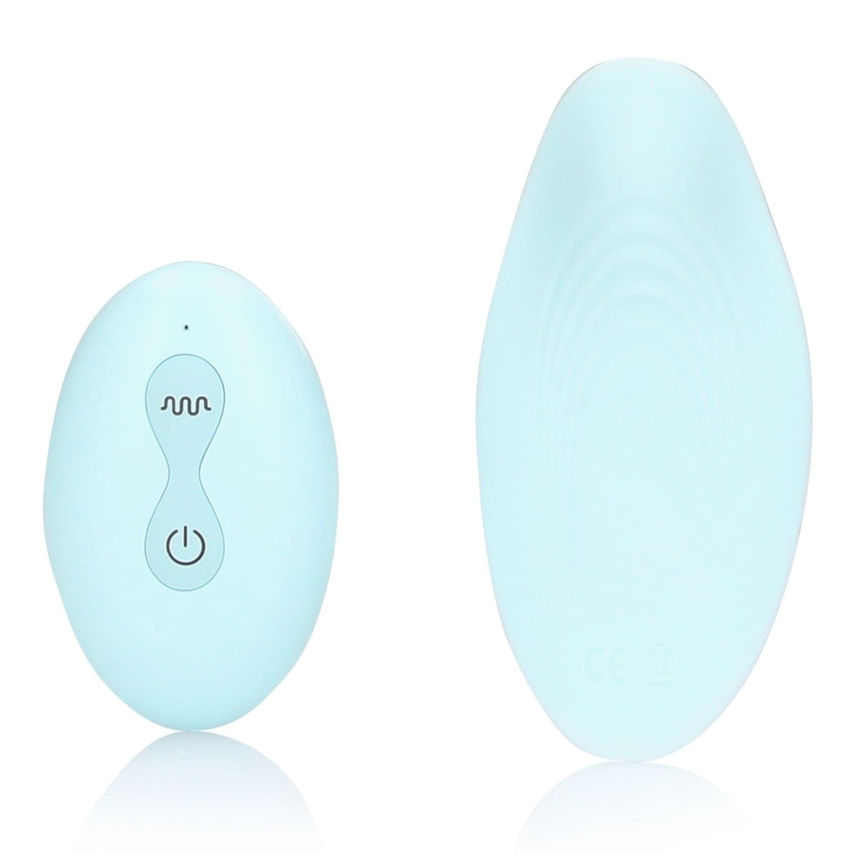 Shots Loveline Panty Vibrator with Remote Control Arctic Blue, silikonový vibrátor do kalhotek s dálkovým ovládáním