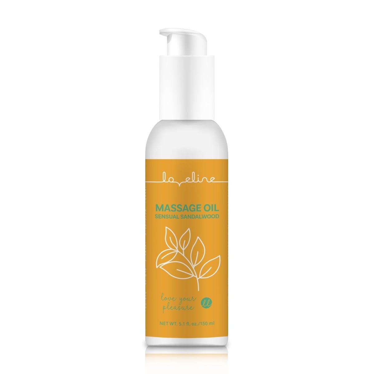 Shots Loveline Massage Oil Sensual Sandalwood 150 ml, erotický masážní olej s vůní santalového dřeva