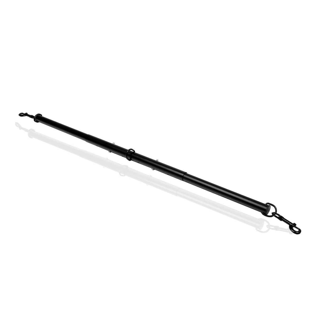 Shots Ouch! Adjustable Spreader Bar Black, nastavitelná kovová rozpěrná tyč s karabinami