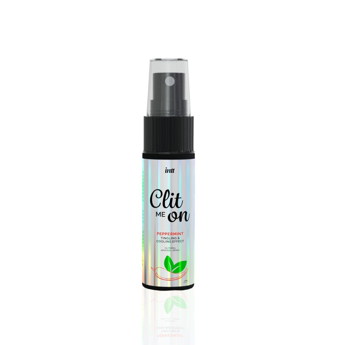 Intt Clit me On Peppermint 12 ml, stimulační gel s vibračním a chladivým efektem a příchutí máty