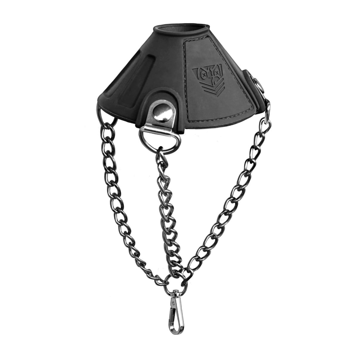 Fort Troff x Doc Johnson Apex Ball Chute, černý silikonový padáček na varlata