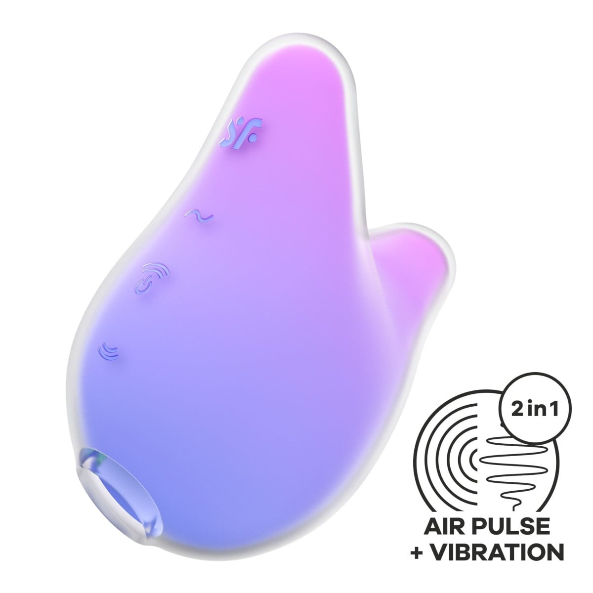 Vibrátor s tlakovými vlnami Satisfyer Mermaid Vibes Violet/Pink, stimulátor klitorisu a přikládací vibrátor
