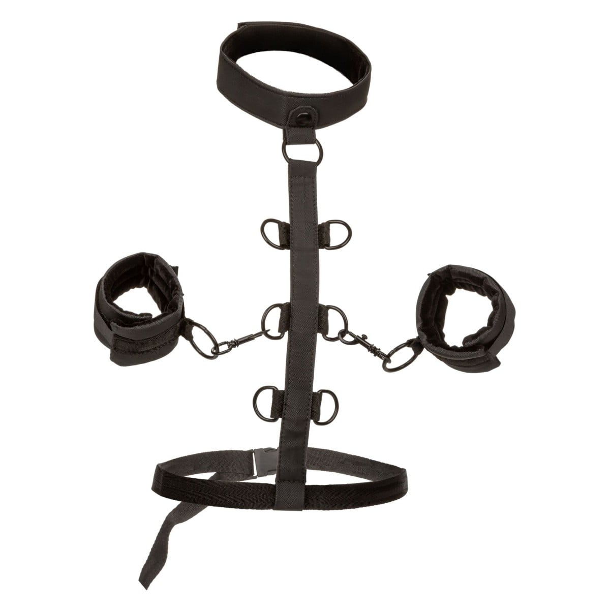 CalExotics Boundless Collar Body Restraint, obojek s pouty na ruce z umělé kůže