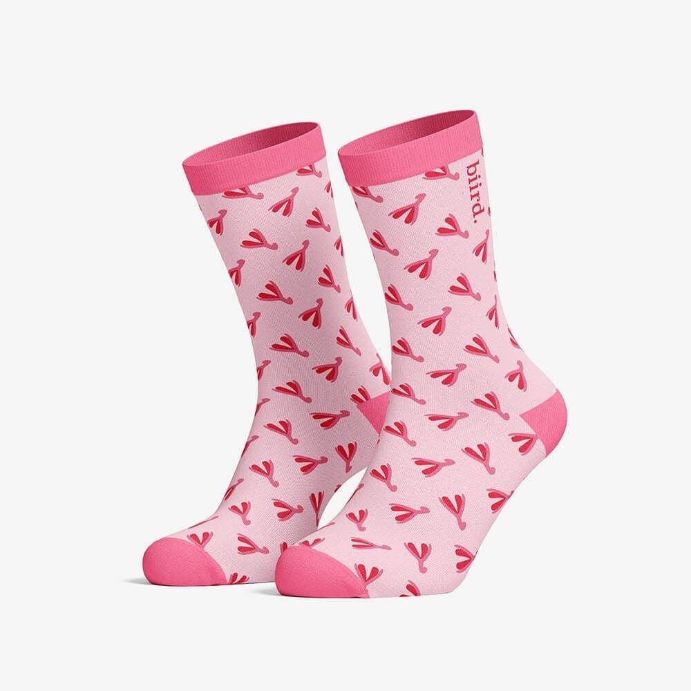 Biird Cliit Socks, růžové ponožky s motivem klitorisu