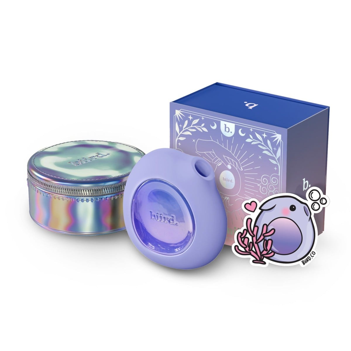 Stimulátor klitorisu Biird Lumii Lilac, tlakový stimulátor klitorisu