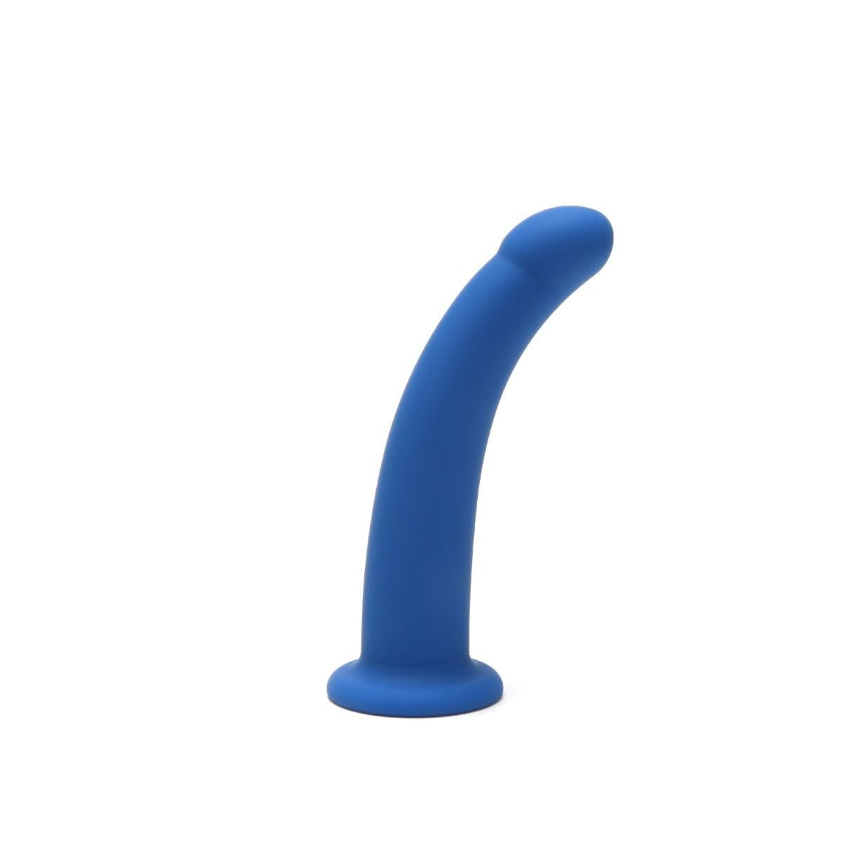 Dildo Me You Us 6″ Curved Silicone modré, silikonové dildo s přísavkou 15,5 x 3,3 cm