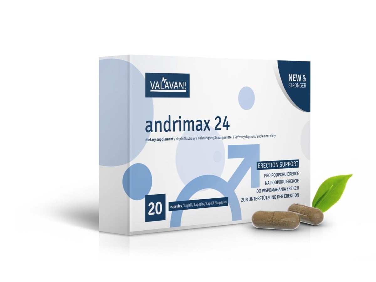 Valavani Andrimax 24, 20 kapslí, podpora erekce