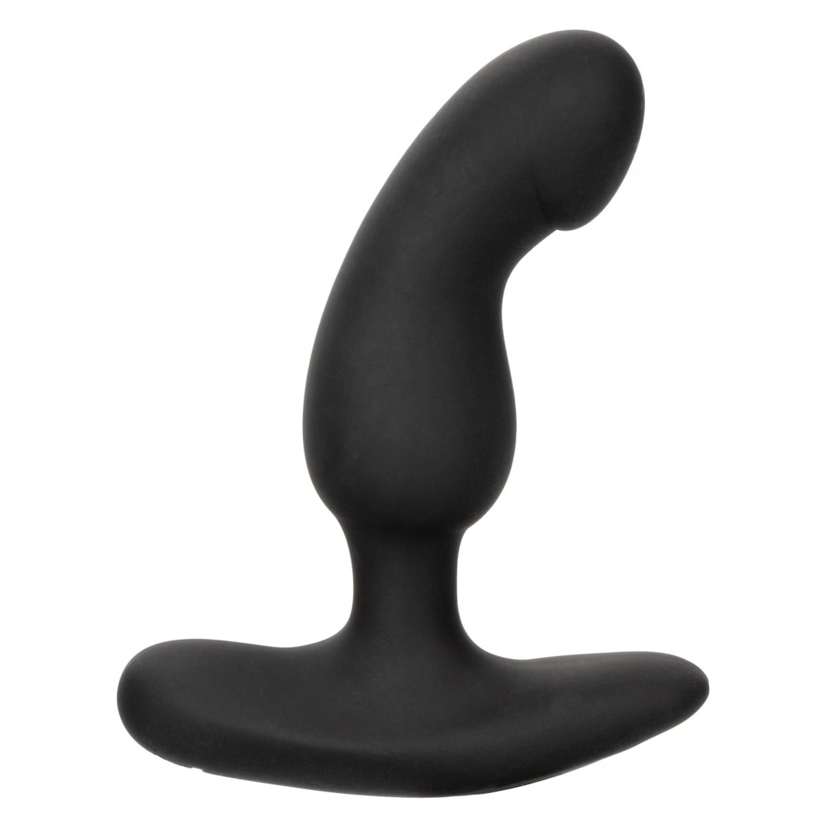 CalExotics Rechargeable Curved Probe, silikonový vibrační anální kolík 10,5 x 3,2 cm