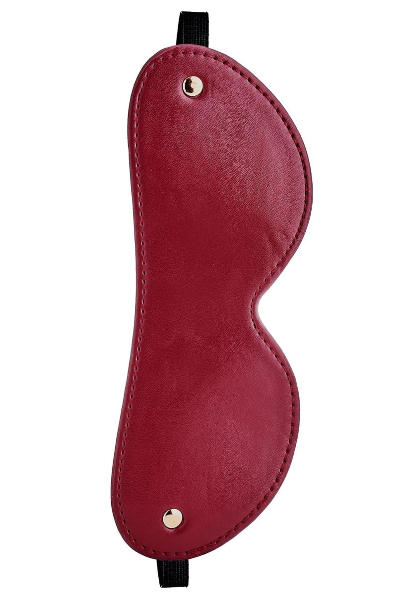 Blaze Elite Eye Mask, červená maska na oči z umělé kůže