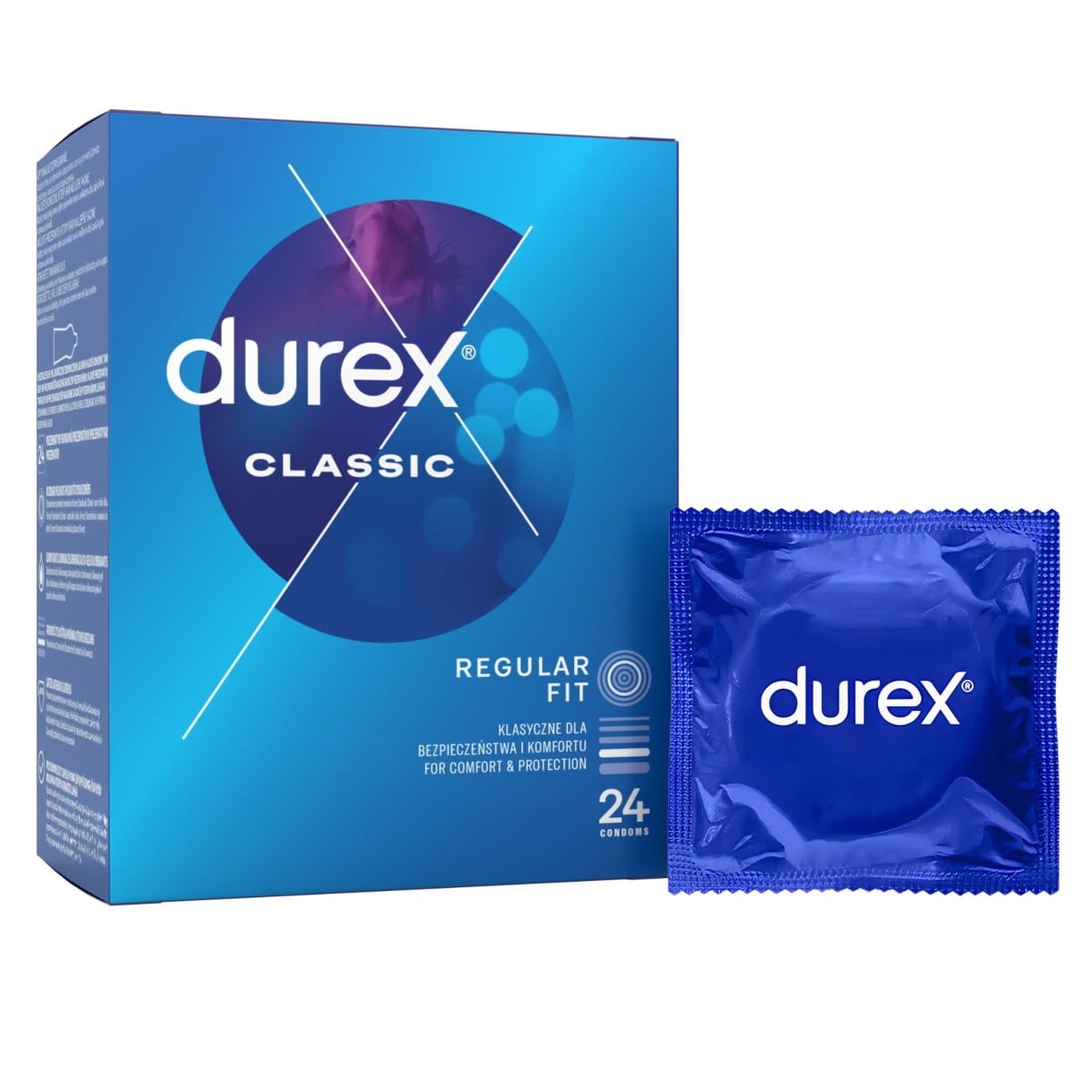 Durex Classic 20 ks, klasické latexové kondomy