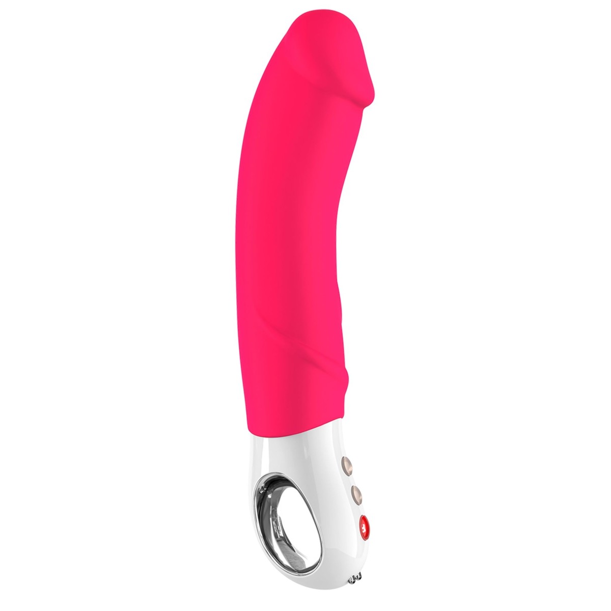 Vibrátor Fun Factory Big Boss růžový, silikonový vibrátor na bod G 23,5 x 4,5 cm
