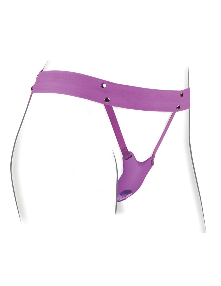 Pipedream Fantasy for Her Ultimate Butterfly Strap-on Panty Vibrator, silikonový vibrátor na klitoris s dálkovým ovládáním