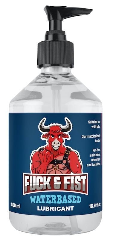 Fuck & Fist Waterbased Lubricant 500 ml, lubrikační gel na vodní bázi