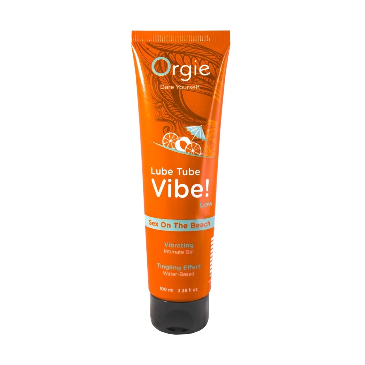 Orgie Lube Tube Vibe! Sex On The Beach 100 ml, vibrační intimní gel na vodní bázi s příchutí Sex On The Beach
