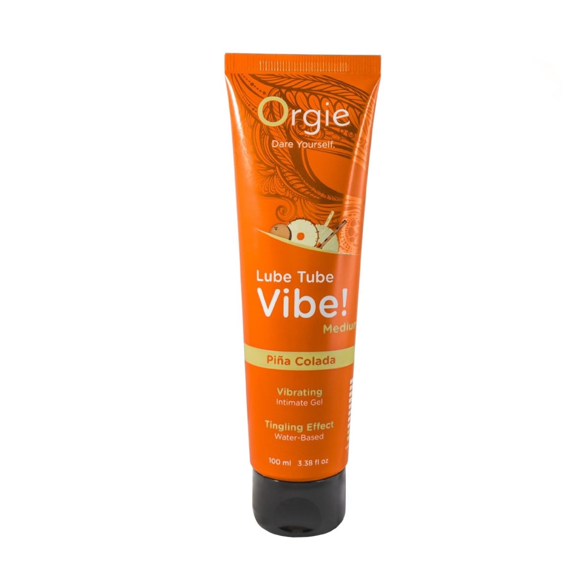 Orgie Lube Tube Vibe! Pinã Colada 100 ml, vibrační intimní gel na vodní bázi s příchutí Pinã Colada