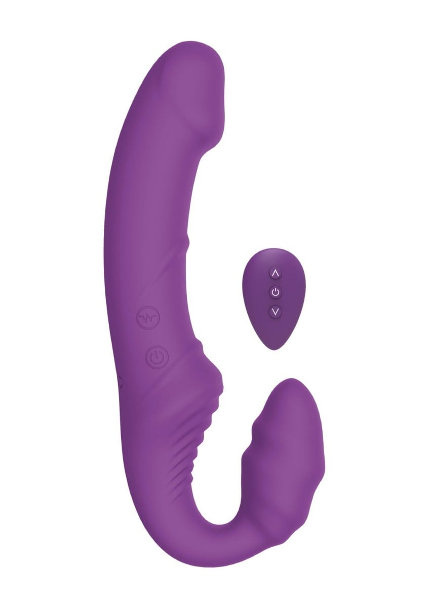 ToyJoy Designer Edition Nymphea, vibrační vkládací dildo na dálkové ovládání 20 x 4 cm