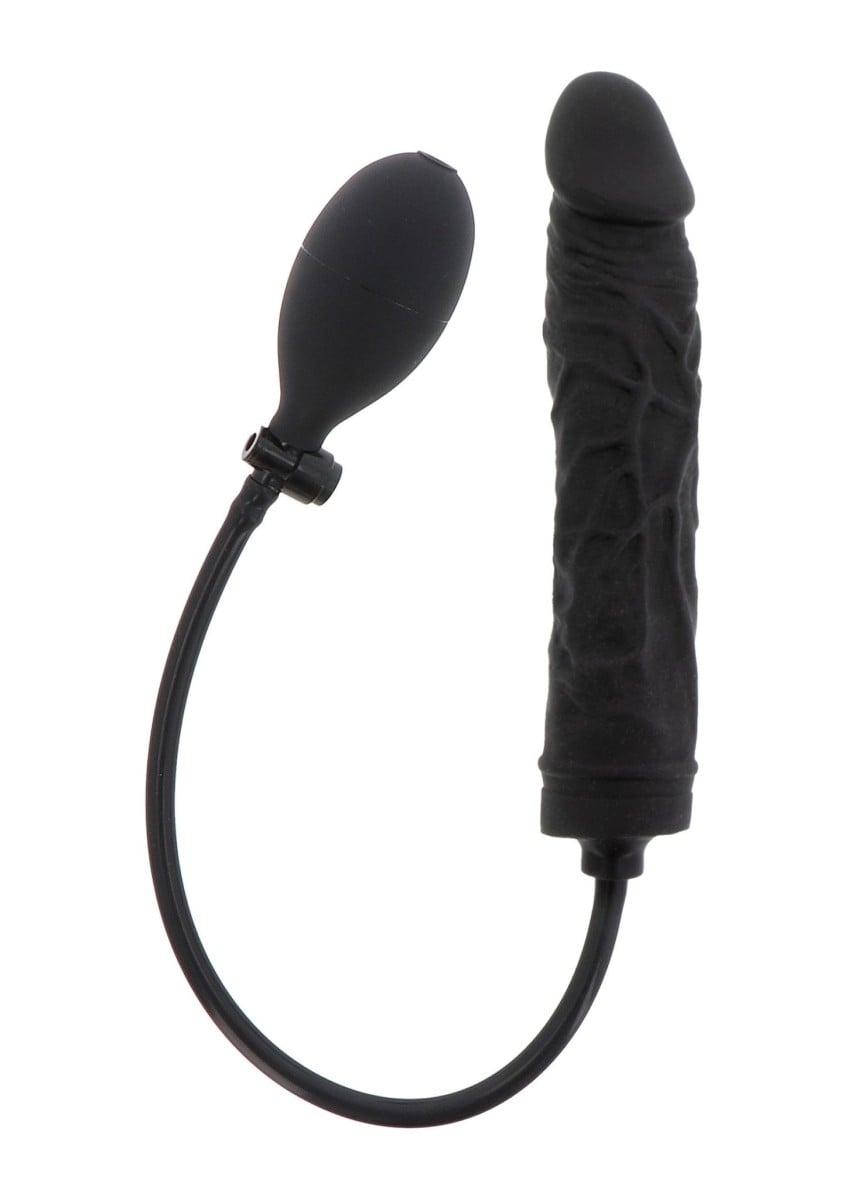 Hidden Desire Extreme Inflatable Dong Advanced, silikonové nafukovací dildo 18 x 3,5 cm