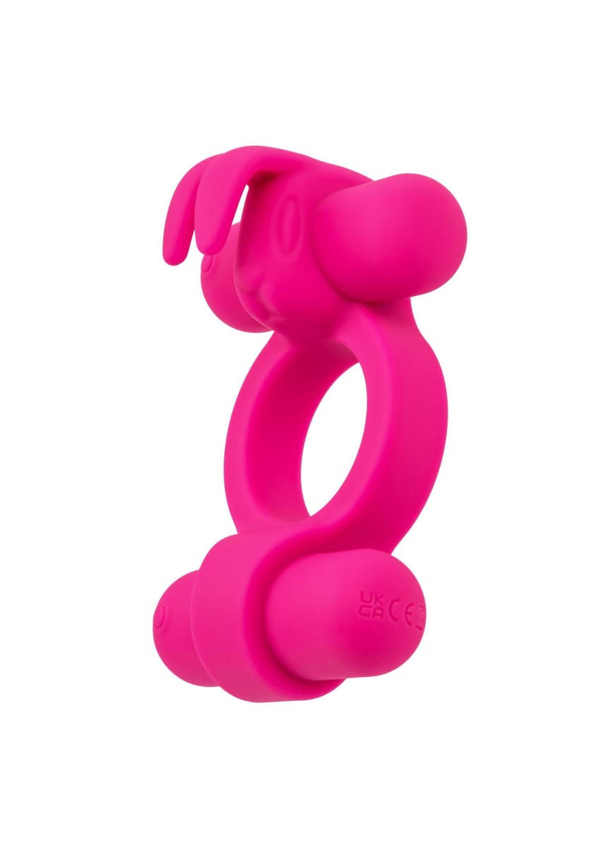 CalExotics Silicone Rechargeable Rockin Rabbit, silikonový erekční kroužek na penis