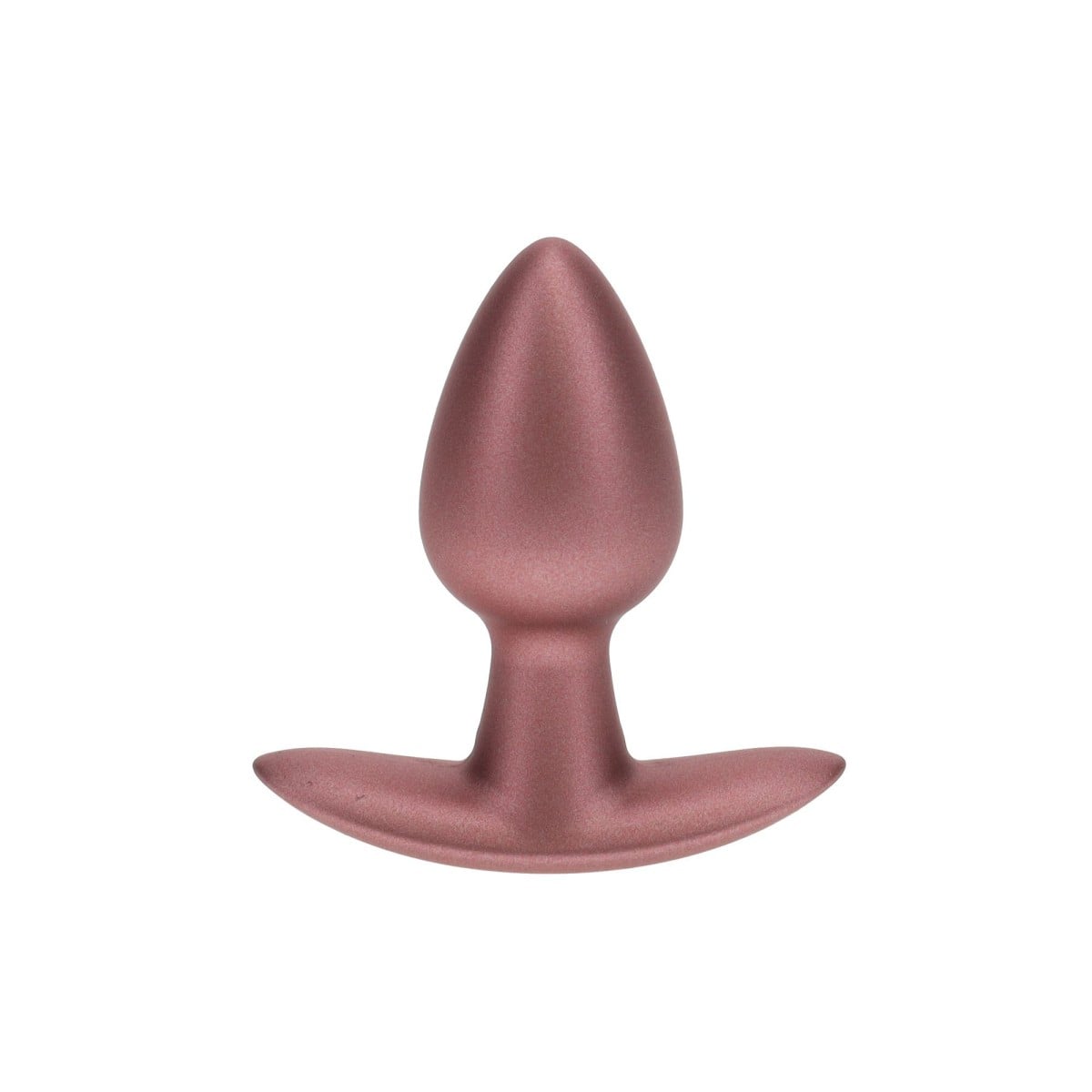 Anální kolík Ouch! Smooth Silicone Anal Plug Small Rose Gold, silikonový anální kolík 6,5 x 2,7 cm