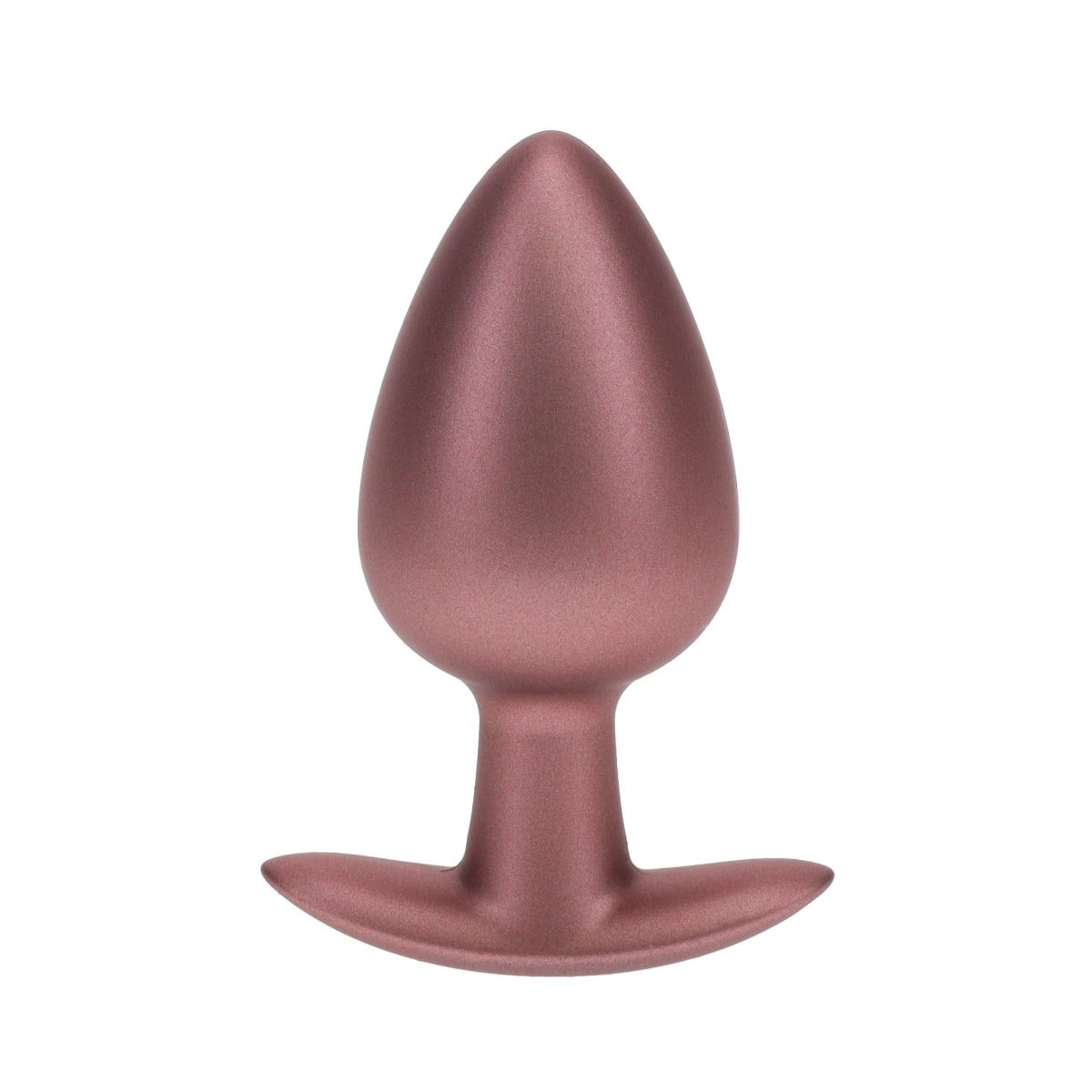 Anální kolík Ouch! Smooth Silicone Anal Plug Large Rose Gold, silikonový anální kolík 9 x 4 cm