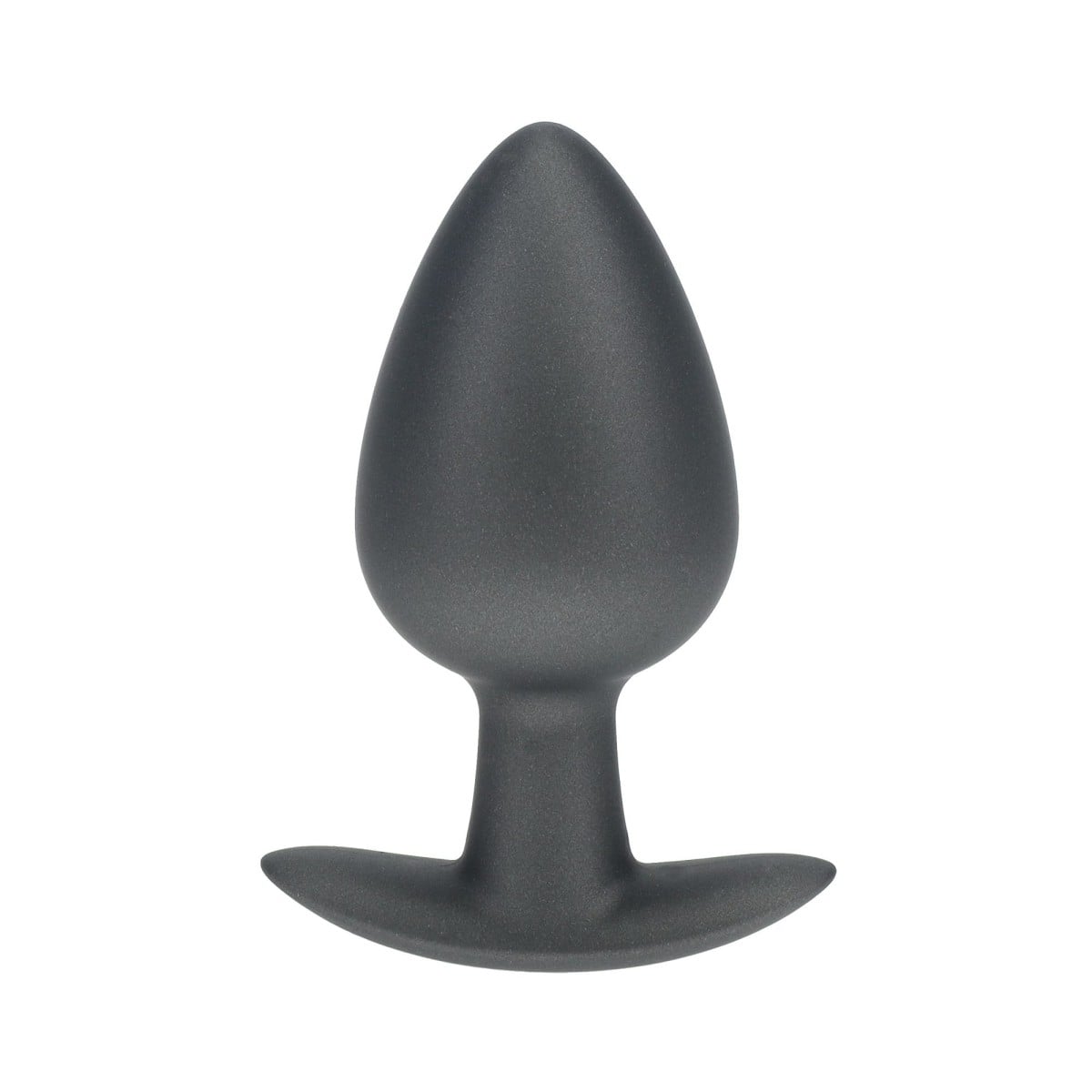 Anální kolík Ouch! Smooth Silicone Anal Plug Large Gunmetal, silikonový anální kolík 9 x 4 cm