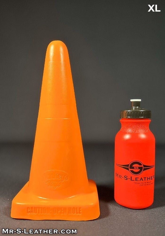 Mr. Hankey’s Toys Traffic Cone XL, prémiové silikonové dildo s Vac-U-Lock 31 x 4,1–10,5 cm