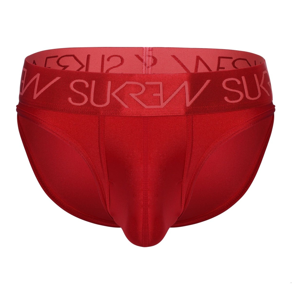 Slipy Sukrew Classic Brief Liberty Red M, červené pánské slipy
