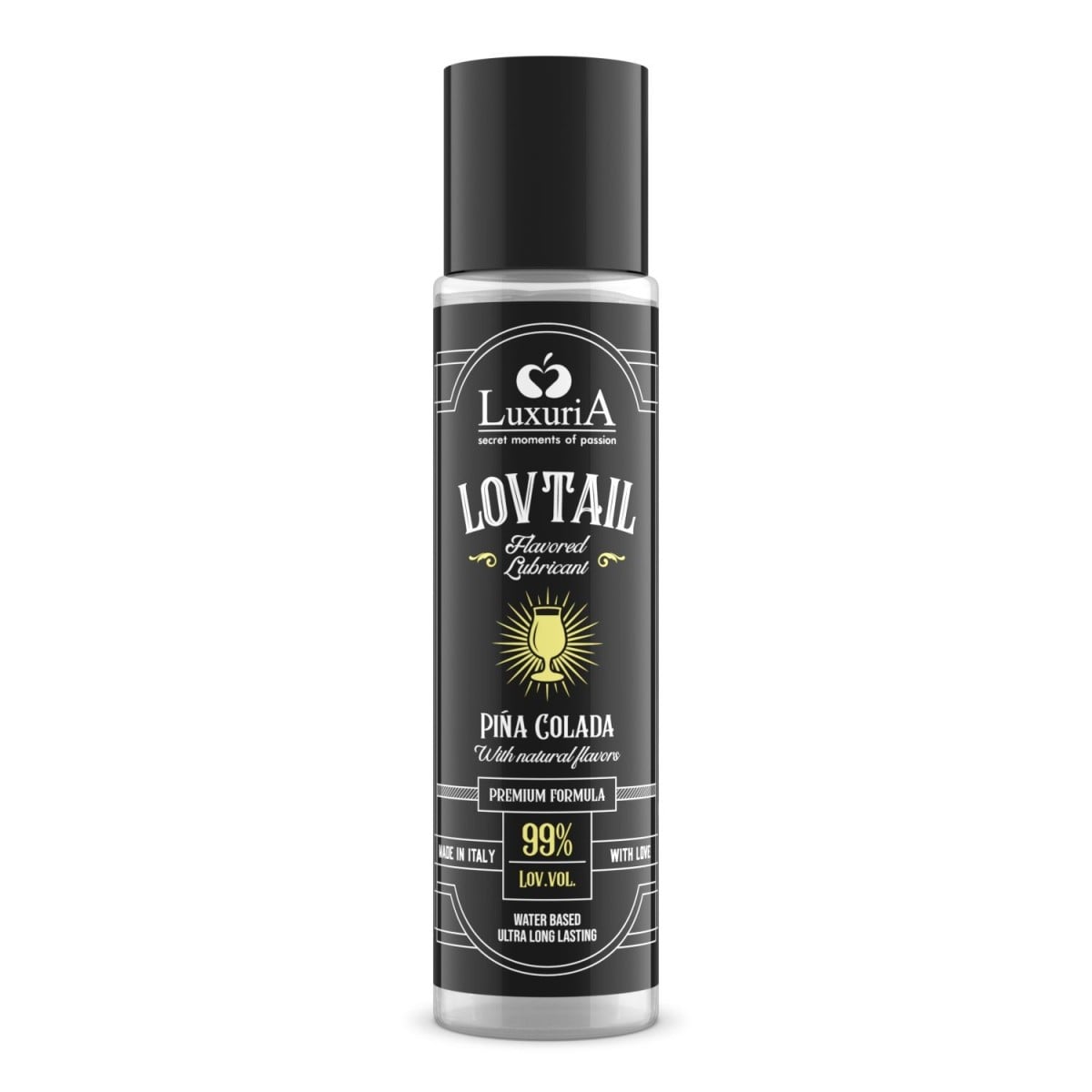 Luxuria Lovtail Piña Colada 60 ml, lubrikant na vodní bázi s vůní piña colada