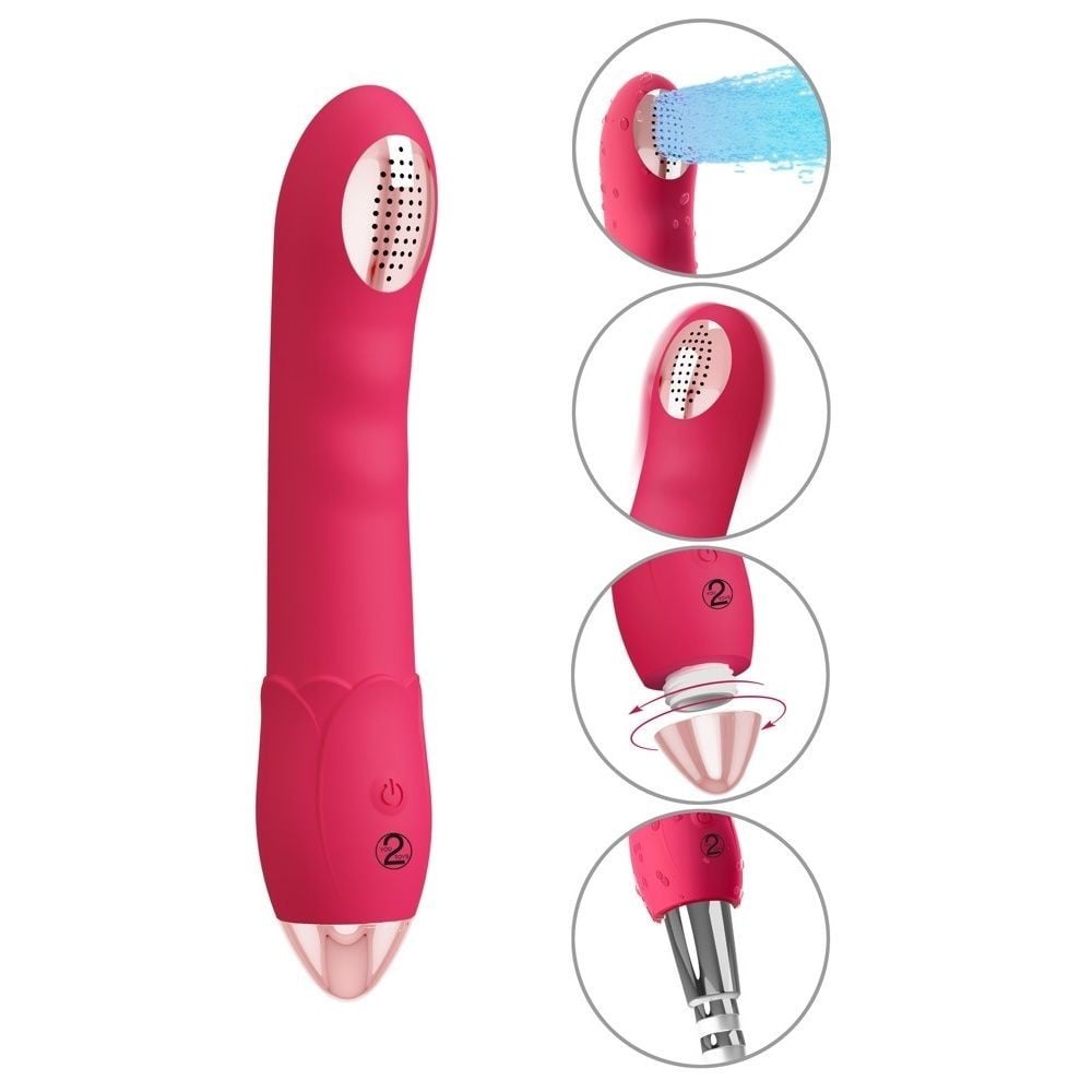 You2Toys Showers to Orgasm, vibrátor s možností připojení ke sprchové hadici 20 × 3,6 cm