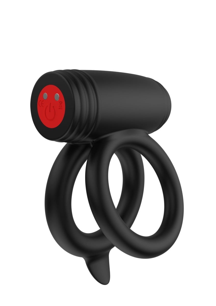 Hidden Desire Elite Power Twin C-Ring, silikonový erekční kroužek na penis a varlata