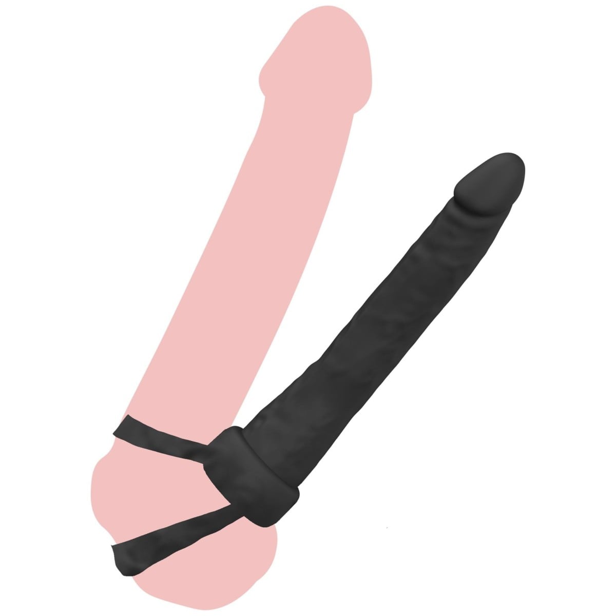 Hidden Desire Double Trouble Anal Penetrator, nástavec pro dvojitou penetraci 15,5 x 2 cm