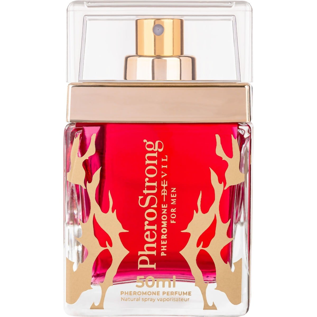 PheroStrong Pheromone Devil for Men 50 ml, kořenito-dřevitý parfém pro zvýšení sexuální přitažlivosti