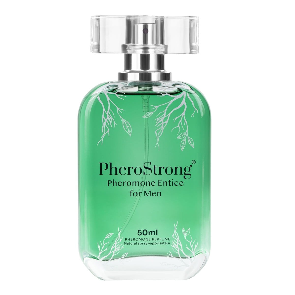 PheroStrong Pheromone Entice for Men 50 ml, dřevito-květinový parfém pro zvýšení sexuální přitažlivosti