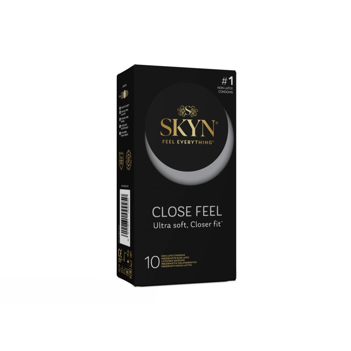 Skyn Close Feel 10 ks, bezlatexové kondomy s nominální šířkou 51 mm