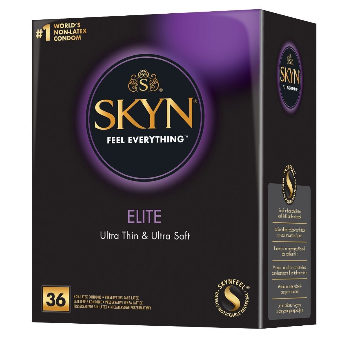 Skyn Elite 36 ks, ultra tenké bezlatexové kondomy