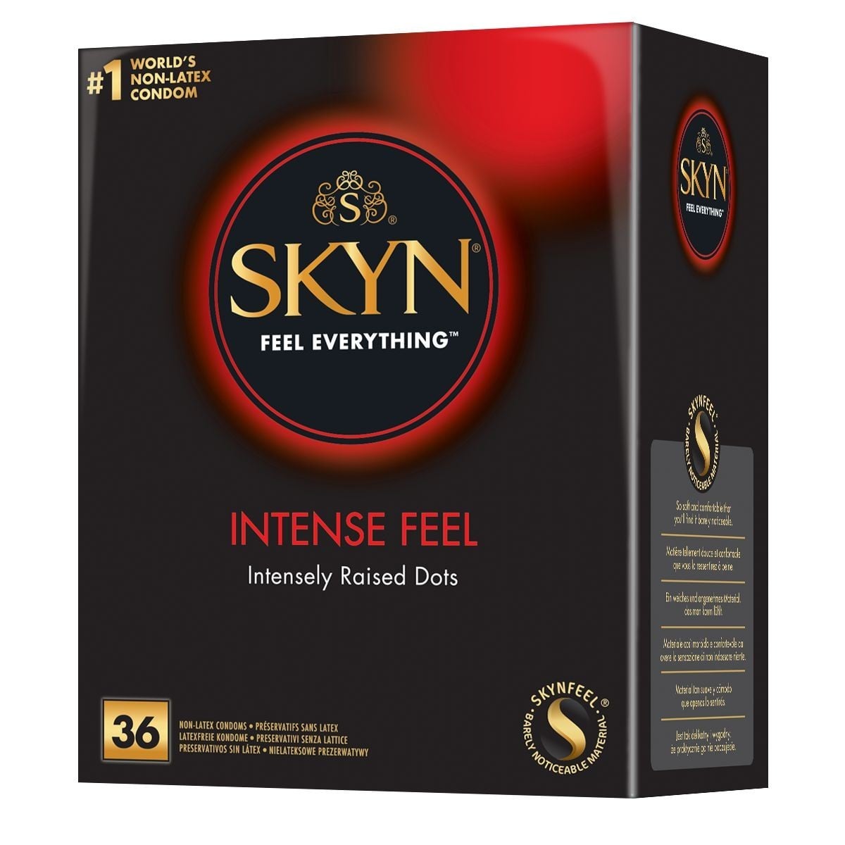 Skyn Intense Feel 36 ks, bezlatexové kondomy s výstupky