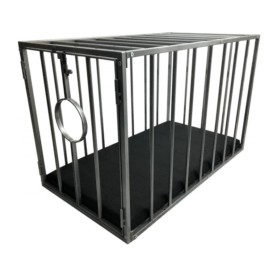 Mr Sling Removable Metal BDSM Cage, uzamykatelná klec pro otroka