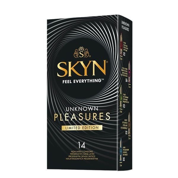 Skyn Unknown Pleasures+ 14 ks, bezlatexové kondomy