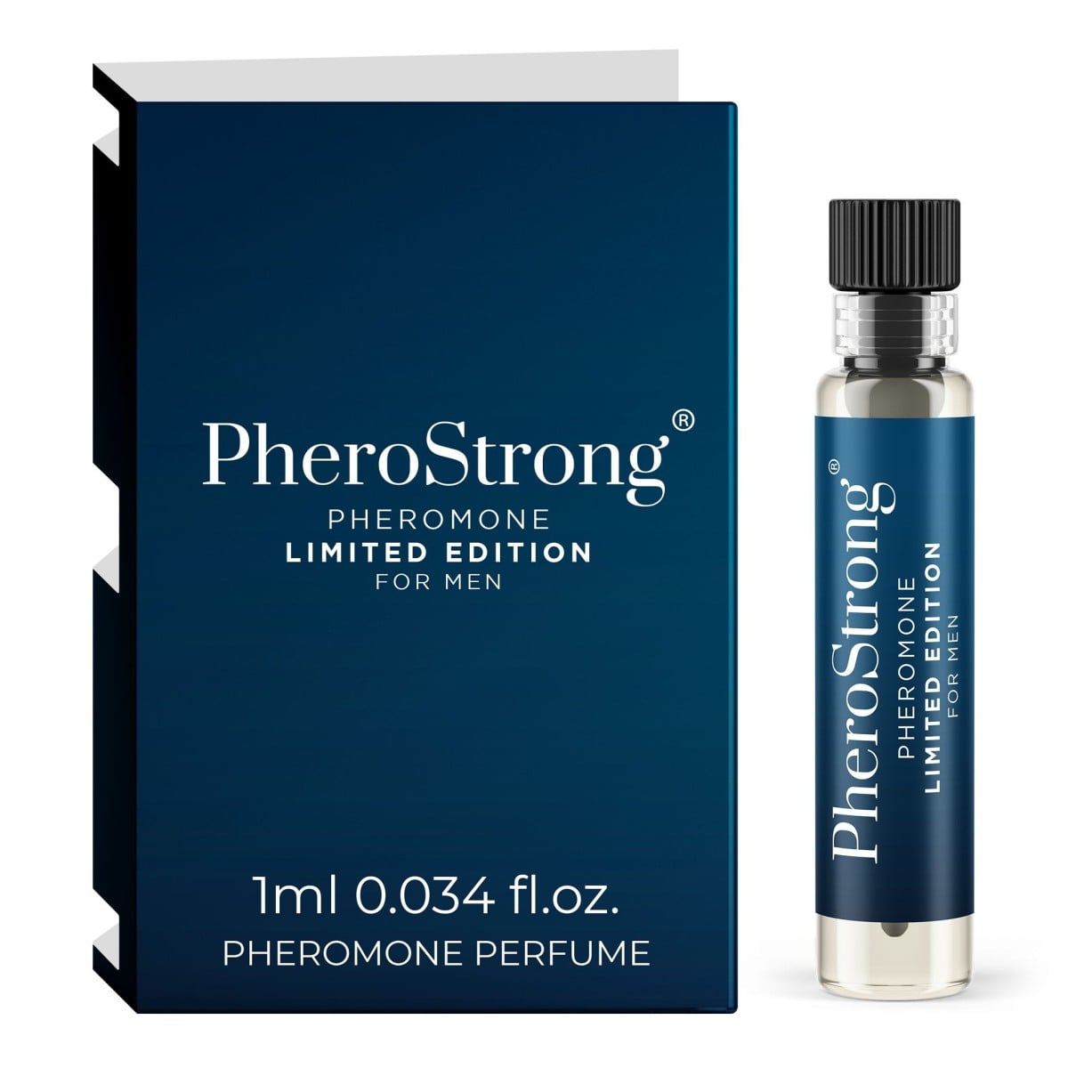 PheroStrong Pheromone Limited Edition For Men 1 ml, dřevito-kořeněný parfém pro zvýšení sexuální přitažlivosti