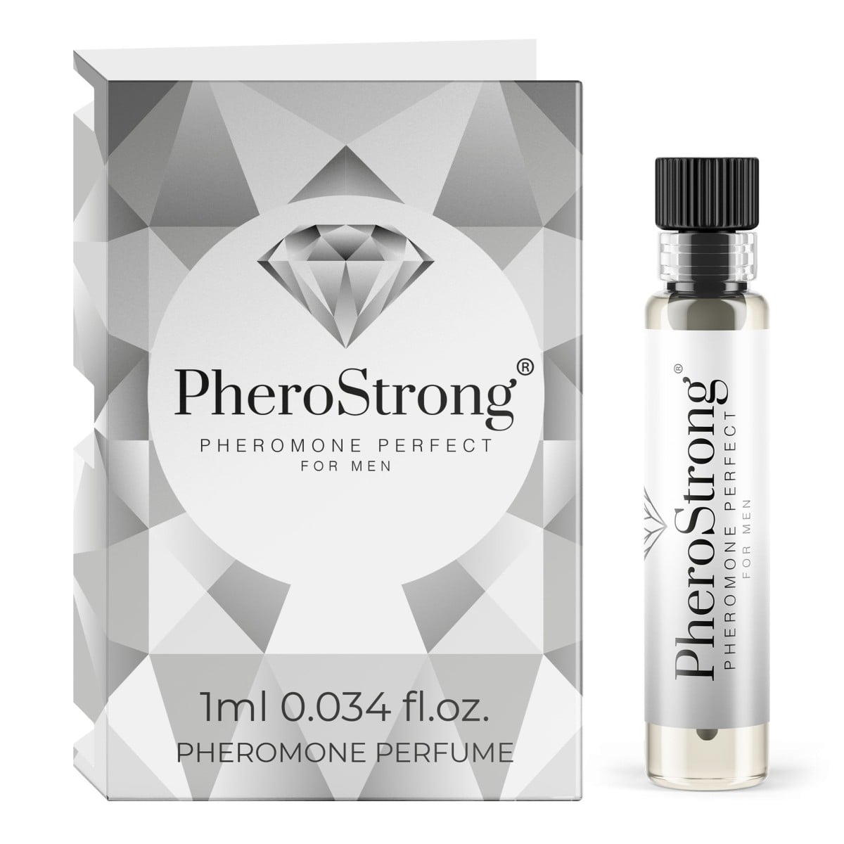 PheroStrong Pheromone Perfect for Men 1 ml, ovocně-kořeněný parfém pro zvýšení sexuální přitažlivosti
