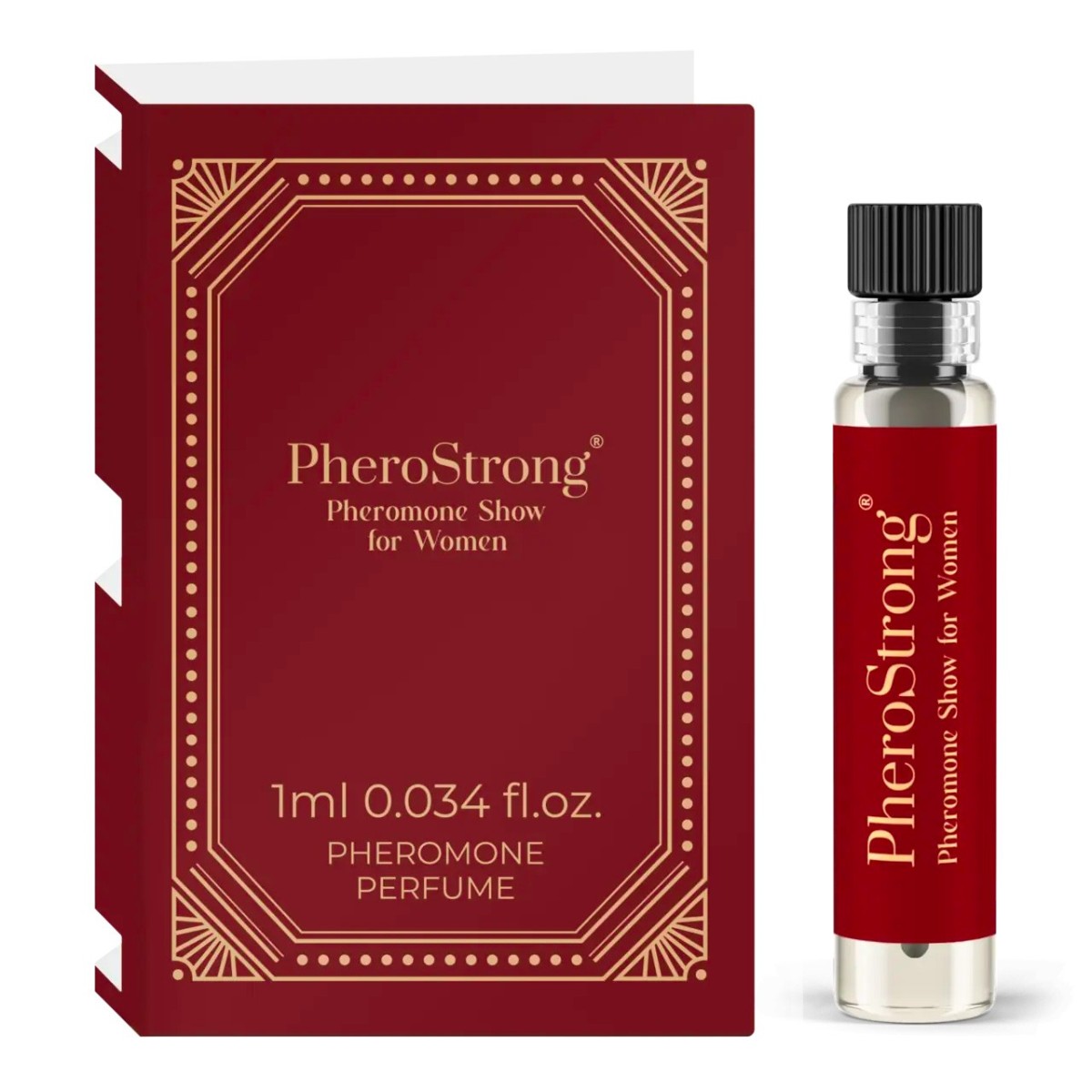 PheroStrong Pheromone Show for Women 1 ml, sladce-orientální parfém pro zvýšení sexuální přitažlivosti