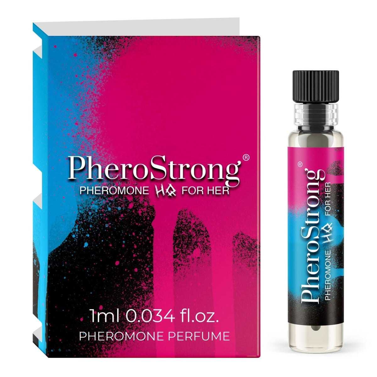 PheroStrong Pheromone HQ For Her 1 ml, květinově-dřevitý parfém pro zvýšení sexuální přitažlivosti